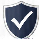 Scudo stilizzato con un segno di spunta, che rappresenta la sicurezza