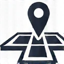 Icona di una mappa con un segnaposto, simbolo di indirizzo fisico