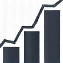 Icona di un grafico a barre, simbolo di performance e analisi