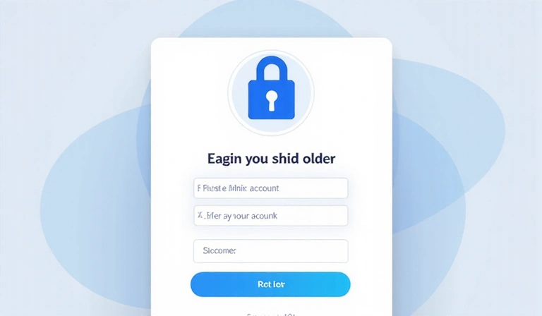 Registrazione account con icona di sicurezza